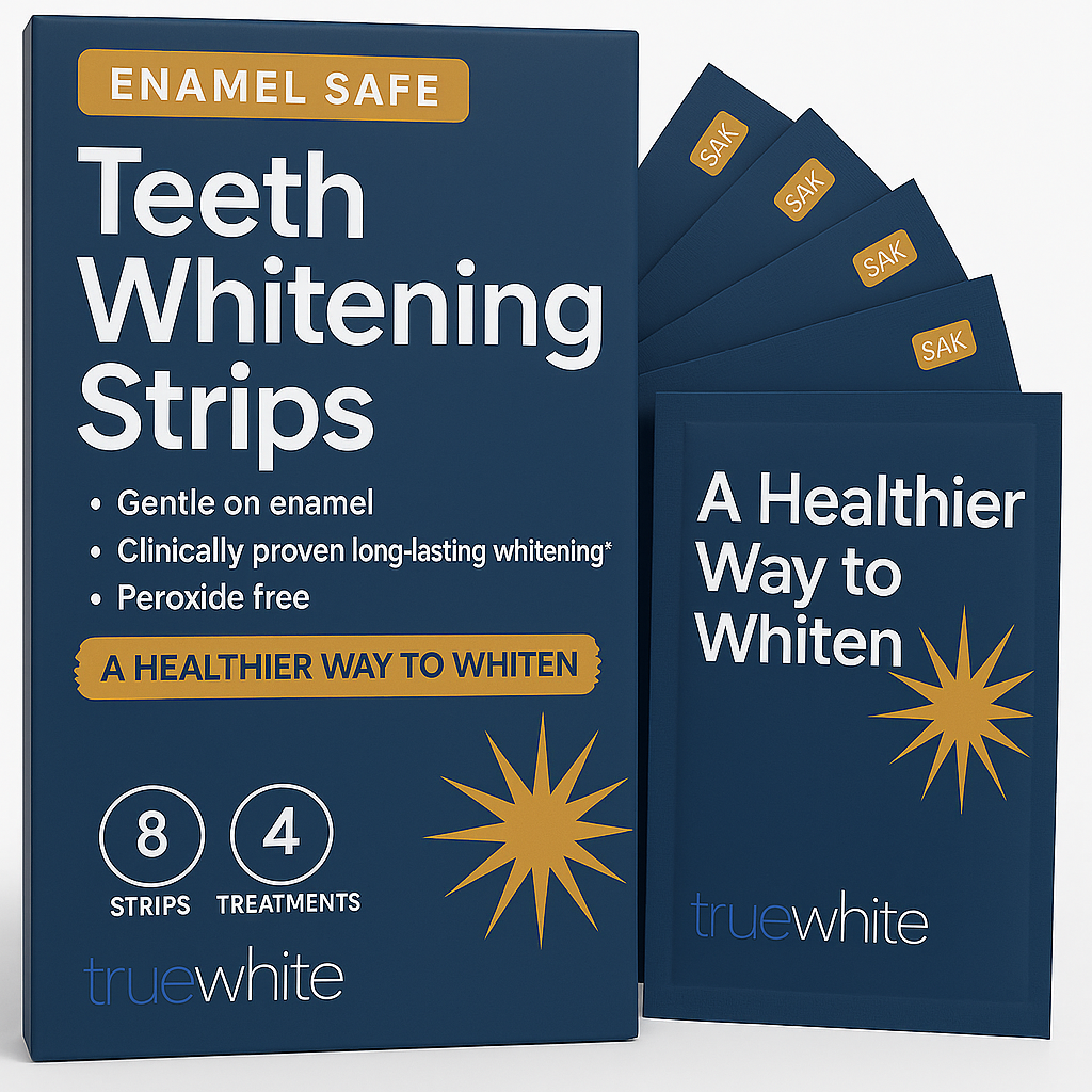 truewhite Enamel Safe Teeth Whitening Strips &mdash; 4 Treatments